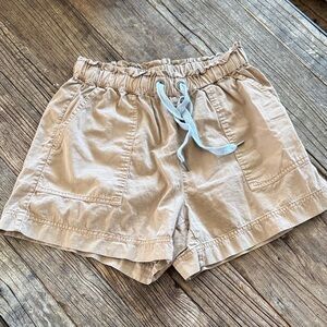 Aerie Neutral Drawstring Casual Shorts - Beige